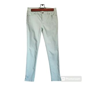 White House Black Market Skimmer Low-Rise Embellished Cropped Jeans Size 2